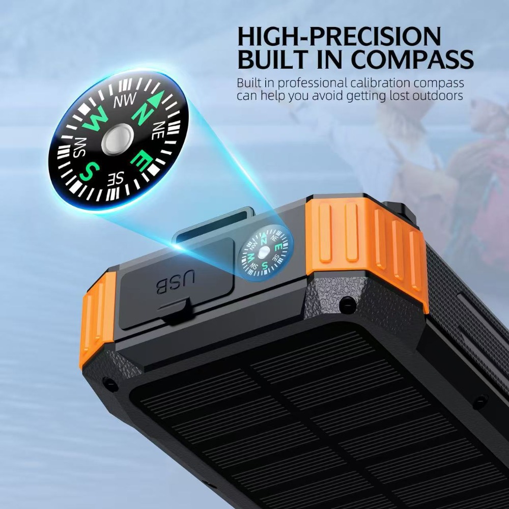 Power Bank Tenaga Surya 50000m - Solar Emergency Charger ulasan dan harga