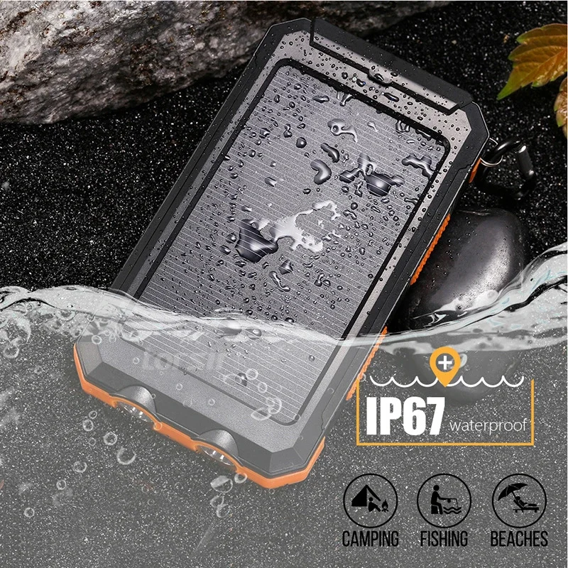 Power Bank Tenaga Surya Tahan  - Solar Emergency Charger ulasan dan harga